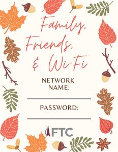 Thanksgiving Guest Wi-Fi leaves